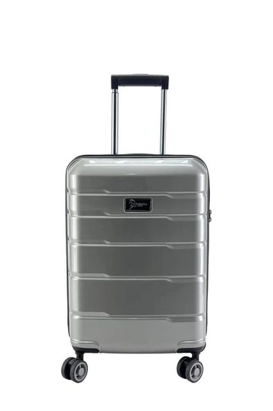 Kabin Boy %100 Polikarbon Valiz Parlak Gri 1807 ürün görseli