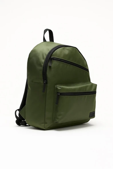 B.Y. Trend Laptop Bölmeli Okul Sırt Çantası Haki 19172 - Resim 2