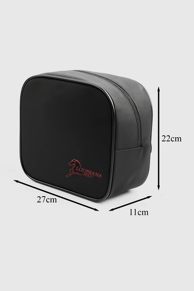 Louisiana Polo Termoslu Beslenme Çantası Siyah Kırmızı 1142 - Resim 5
