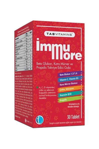 Tabvitamins İmmumore 30 Tablet