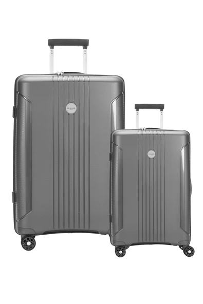Polipropilen Valiz 2'li Valiz Seti Büyük Boy - Kabin Boy Antrasit 04pc7060 ürün görseli
