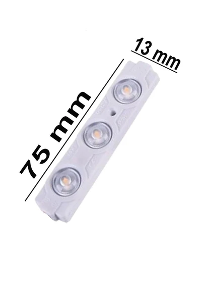 3 Ledli Parmak Led Modül 1.5w 2835 Smd Mercekli Amber - 5 Adet - 4