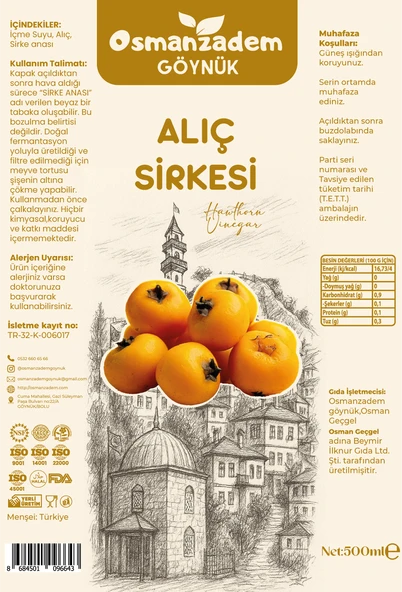 Kalbinizin Doğal Kalkanı: Geleneksel Fermente Alıç Sirkesi - Resim 2