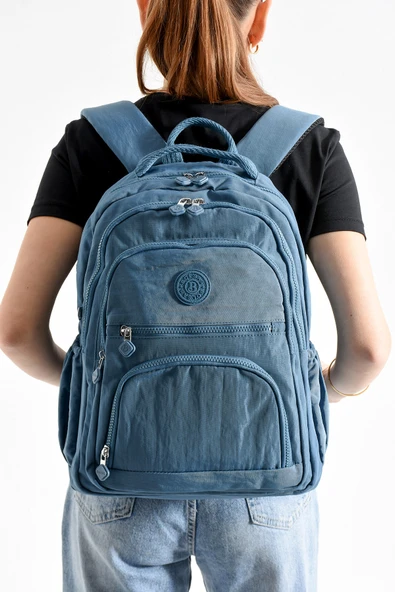 Bolsas Kadın Okul Sırt Çanta Mavi 1087 - Resim 2