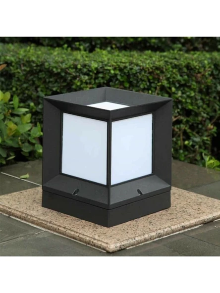 Küp Bahçe Aydınlatma Armatürü Set Üstü Dekoratif Aplik 2 Adet - 2