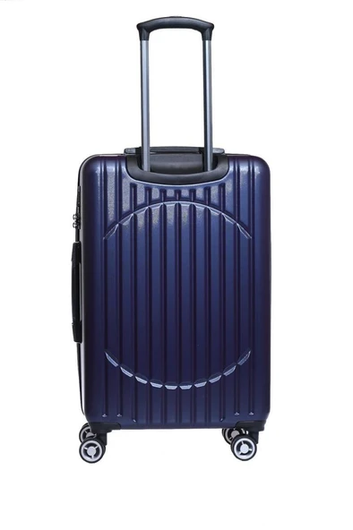 Orta Boy %100 Polikarbon Valiz Lacivert 1802 - Resim 3