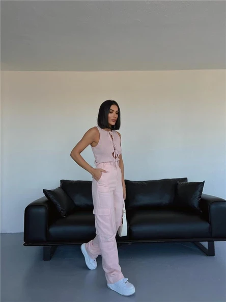 KARGO PANTOLON - Somon - Resim 2