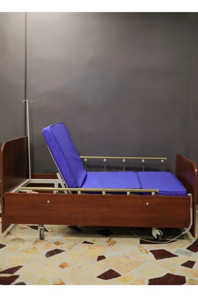 Duru Hasta Yatakları 2 Motorlu Ahşap Hasta Yatağı
