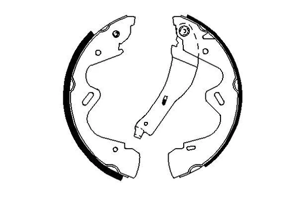 Nissan Arka Fren Balatası Pabuc Nissan Terrano II R20 02-07 - Bosch 0986487700 - Resim 1