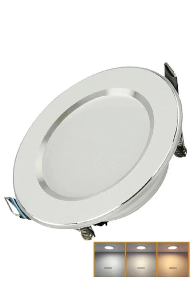 3 Renkli Beyaz Gün Işığı İkisi Bir Arada 7w Led Spot Lamba 100 Adet - Resim 3