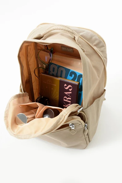 Bolsas Kadın Sırt Çanta Bej 1097 - Resim 4