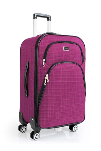 Orta Boy 4 Teker Kumaş Valiz Pembe 1081 ürün görseli