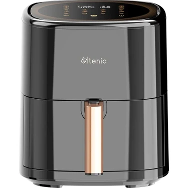 Ultenic K10 Sıcak Hava Fritözü, Ultenic Yağsız Fritöz, 5l Hava Fritözü Dokunmatik LED Ekran Zamanlayıcı/patates Kızartması/pizza Için Önerilir