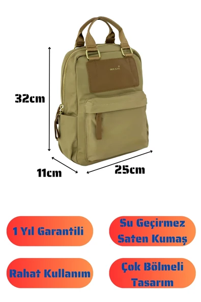 Bolsas Kadın Sırt Çanta Vizon 1047 - Resim 4