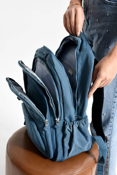 Bolsas Kadın Sırt Çanta Mavi 1087 - Resim 4