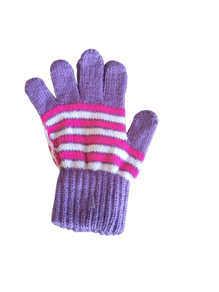 Kız Çocuk Eldiven Mor  4-8 Yaş - Resim 2