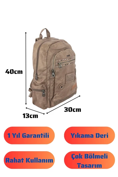 Bolsas Kadın Sırt Çanta Vizon 1025 - Resim 4