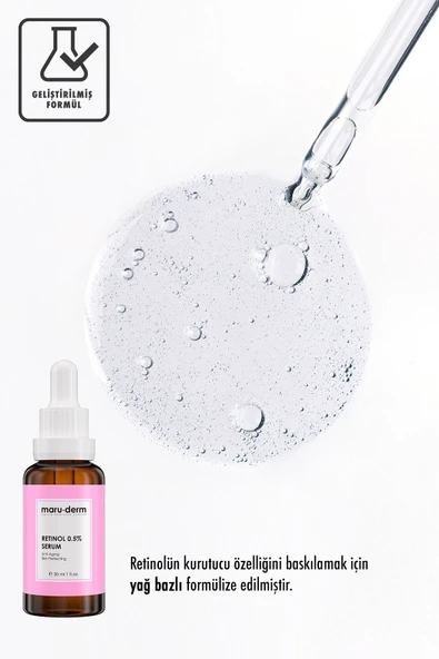 Maruderm Retinol 0.5% Cilt Yenileyici Bakım Serumu 30 Ml - Resim 3