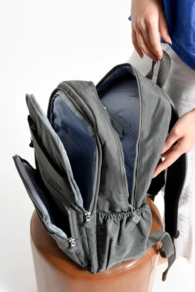 Bolsas Kadın Sırt Çanta Gri 1095 - Resim 4
