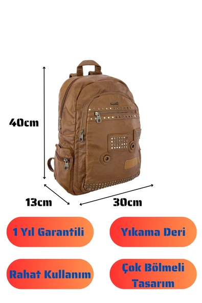 Bolsas Kadın Sırt Çanta Taba 1025 - Resim 4