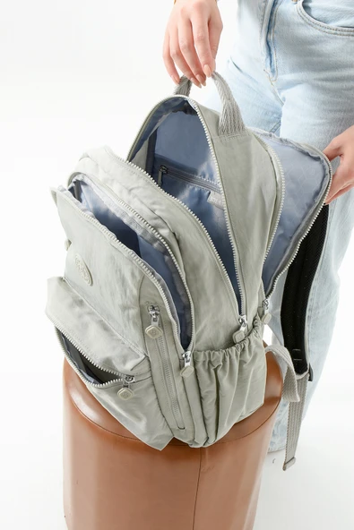 Bolsas Kadın Sırt Çanta Açık Gri 1091 - Resim 4