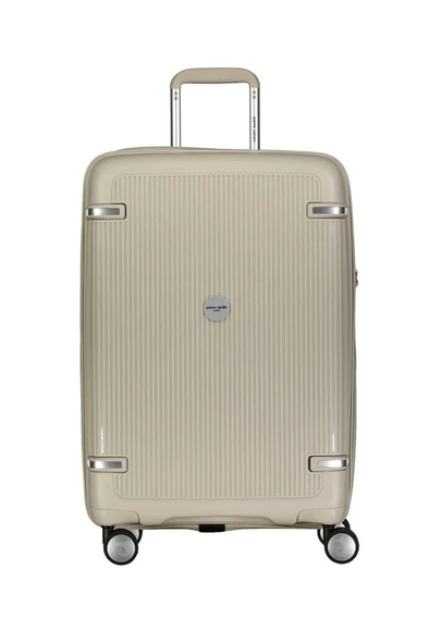 Polipropilen Valiz 2'li Valiz Seti Orta Boy - Kabin Boy Gri 04pc7070 - Resim 2