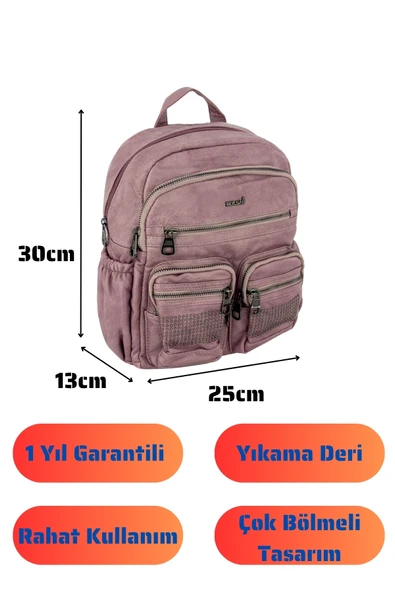 Bolsas Kadın Sırt Çanta Pudra 1026 - Resim 4