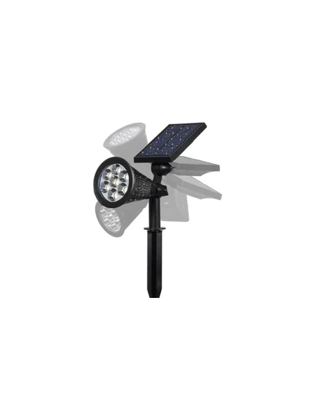 7w Güneş Enerjili Amber Işık Profesyonel Bahçe Sokak Dış mekan Aydınlatma Projektör 5 Adet - 5