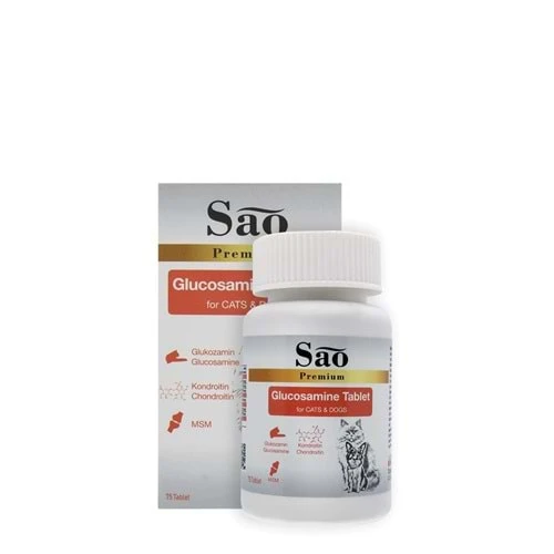 SAO Glucosamine Kedi Ve Köpek Eklem Sağlığı Güçlendirici Tablet 75 Adet - Resim 2