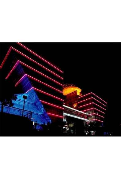 Hortum Esnek 220V Şerit Led Kırmızı 100 Metre - Resim 3