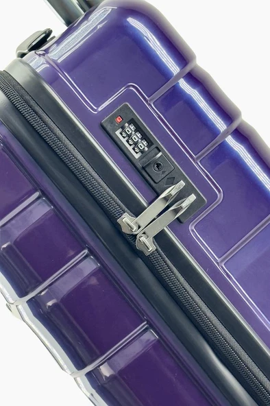 Kabin Boy %100 Polikarbon Valiz Parlak Lacivert 1807 - 5