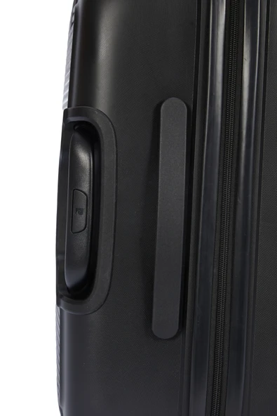 Polipropilen Valiz 2'li Valiz Seti Büyük Boy - Orta Boy Siyah 04pc7070 - Resim 8