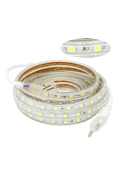 Hortum Esnek 220V Şerit Led Kırmızı 2 Metre - 2