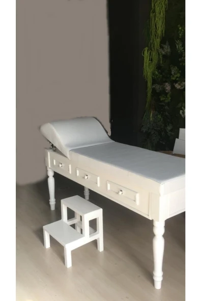 WE CHEM Ahşap Muayene Masası Torna Ayaklı - 2