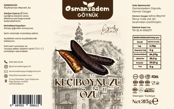 Maksimum Besin Değeri: Soğuk Sıkım Keçiboynuzu Özü - 2