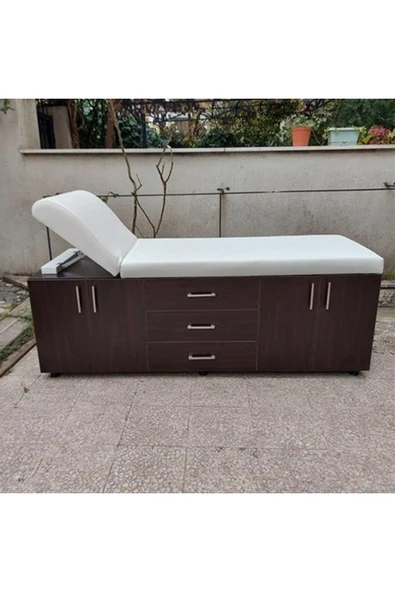 Medikalbirlik Ahşap Muayene Masası 2 Dolaplı 4 Çekmeceli