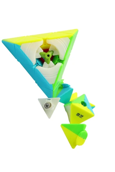 Profesyonel 3x3 Speed Piramit Üçgen Zeka Küpü - Resim 6