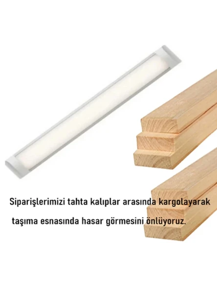 120 Cm 40 Watt Yatay Led Bant Armatür-trafolu Gün Işığı 8 Adet - 3