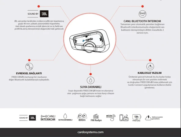CARDOFREECOM2XJBLBLUETOOTHVEINTERCOM(TEKLİPAKET) - 7