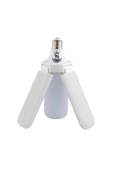 3 Kanatlı Pervane 50W Ampul Beyaz Işık- 5 Adettir - 5
