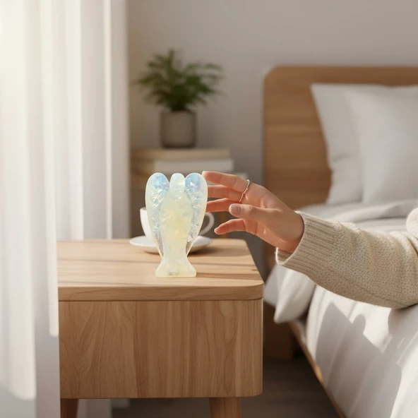 Doğaltaş Melek Epoksi Reçine Opal - Resim 2