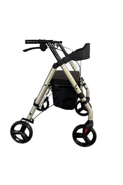 POYLİN Ekonomik Rollatör | Katlanabilir Yapı, Oturma Alanı, Frenli Tekerlekli P581 - 2