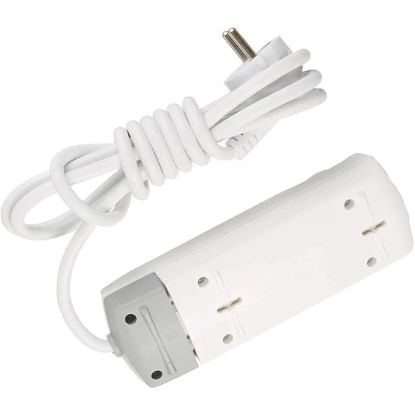 Kablolu 3'lü Topraklı Grup Priz Çoğaltıcı Çoçuk Korumalı 3 Metre Çoklu Uzatma Kablosu Anahtarsız - Resim 6