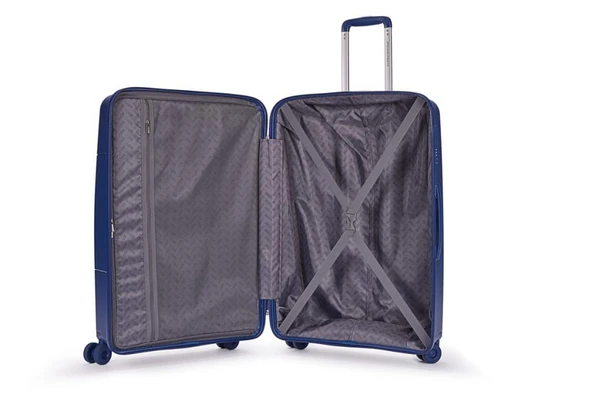 Benetton Trolley Valiz Koyu Mavi Büyük Boy 14BNT8001-01-KMV - Resim 4