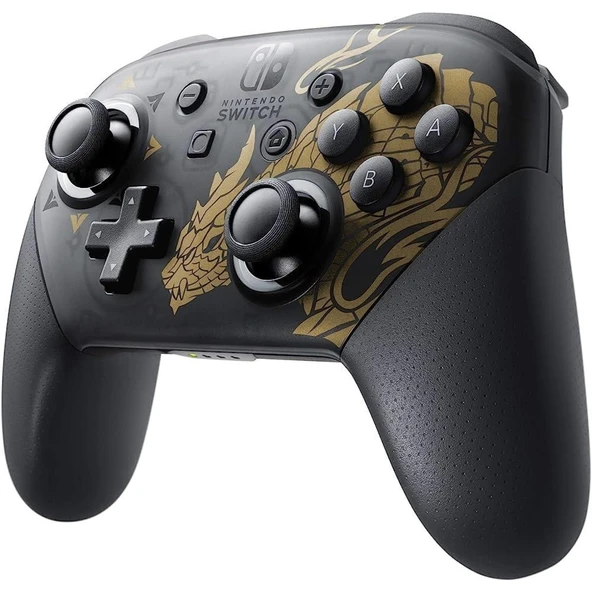 Nintendo Switch Pro Controller Monster Hunter Rise Edition - Resim 2