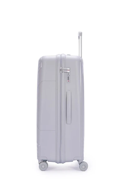 Benetton Trolley Valiz Açık Gri Büyük Boy 14BNT8001-01-AGRI - Resim 2