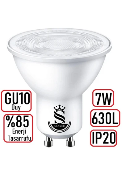 GU10 7W Gün Işığı Ampül 20 Adet - 4