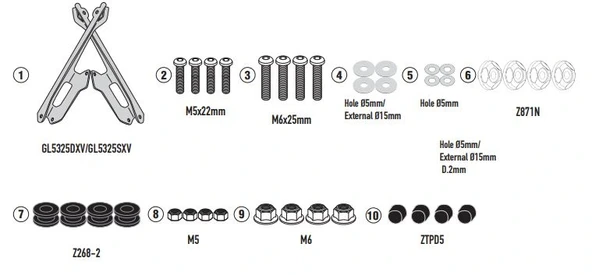 GIVID5142KITBMWCE04(22-25)RÜZGARSİPERLİKBAĞLANTISI