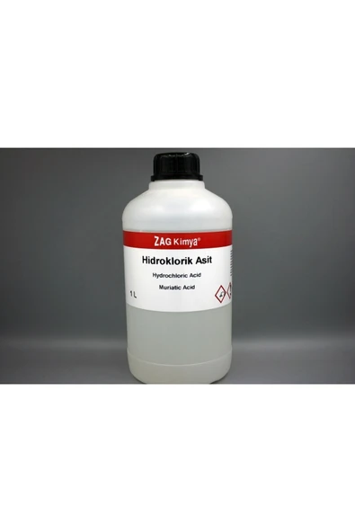 ZAG KİMYA Hidroklorik Asit (TAŞ ASİDİ) %30-33 Chem Pure 1lt