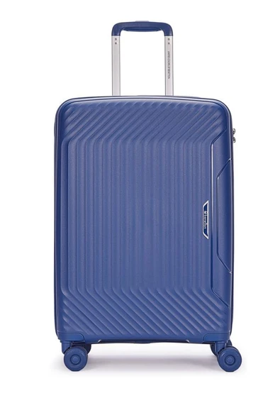 Benetton Trolley Valiz Koyu Mavi Orta Boy 14BNT8001-02-KMV - Resim 2